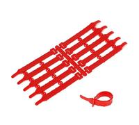 Anillas para Gallinas Anillos ajustables for patas de pollo, 30 o 50 unidades, for identificación aves corral, suministros alimentación, 8 colores, longitud 78 mm(Red,50pcs)