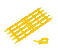 Anillas para Gallinas Anillos ajustables for patas de pollo, 30 o 50 unidades, for identificación aves corral, suministros alimentación, 8 colores, longitud 78 mm(Yellow,30pcs)