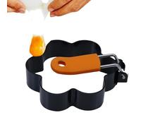 Anillas para huevos con espejo, utensilios de cocina con revestimiento antiadherente, forma de panqueque, anillos de huevo para parrilla, para el hogar, camping y uso comercial, así como para desayuno
