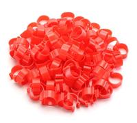 Anillas para las patas de pollos, 100 Uds. Anillos numerados for pata de ganso, pato y pollo de 6 colores con Clip de 16-25mm(Color 04,25.0mm)
