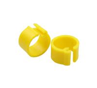 Anillas para Patas 100 Uds. Anillo for Patas de Aves de Corral, Aves de Corral, Palomas, señalización, Anillo Circular for pies, diámetro Interior Verde de 8mm(Yellow)