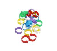 Anillas para Patas 30 Uds. Anillo for Patas de Aves de Corral de 25Mm, Bandas for Patas de Pollo, Pato, Ganso, como se Muestra en Rojo(Mix Color,One Size)