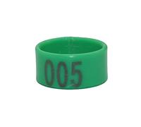 Anillas para patas de aves, Anillos for patas de pollo, identificación multicolor de aves de corral de 1,6/1,8/2,0 cm(Green,1.6 cm)