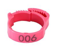 Anillas para patas de pollo, Anillos for patas de aves de corral, multicolor, 30 o 50 unidades(Pink,30PCS)