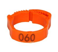 Anillas para patas de pollo, Anillos numerados for patas de aves de corral, multicolor, 30/50 unidades(Orange,30PCS)