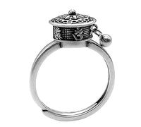 Anillo abierto de seis caracteres con diseño étnico giratorio de seis caracteres, talla única, algodón