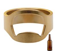 Anillo abrebotellas de acero inoxidable, anillo abridor de botellas de cerveza, abrebotellas de anillo | herramienta de barra de cerveza, abrelatas de anillo, utensilios de cocina de acero inoxidable