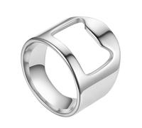 Anillo Abridor De Barra,Anillo De Barman | Herramienta creativa para barra de cerveza | Anillo de barman portátil de acero de titanio, abridor de botellas de dedo, anillo de fiesta de dedo versátil pa