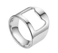 Anillo abridor de botellas de camarero,Abridor de botellas de anillo,Herramienta creativa para barra de cerveza - Elegante anillo de camarero de acero de titanio, abridor de de cerveza portát