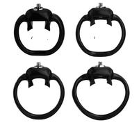 Anillo accesorio HT-V5 Click & Lock 36/40/45/50mm, Dispositivo de Castidad masculina, accesorios for jaula for pene, anillo for pene, juguete sexual BDSM for hombres Gay(Black,45mm Ring)
