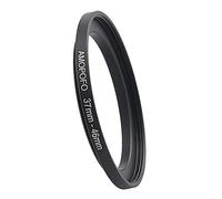 Anillo adaptador de filtro de metal de 37 a 46 mm, anillo adaptador de filtro Step Up de 37 a 46 mm, para objetivo de cámara con rosca de filtro de 37 mm a anillo de filtro de 46 mm (37 a 46 mm)