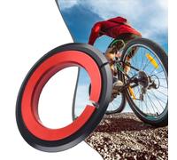 Anillo adaptador de horquilla, bicicleta de montaña cónico a tubo recto, corona de conversión para anillo para piezas de auriculares de horquilla MTB (anillo doble)