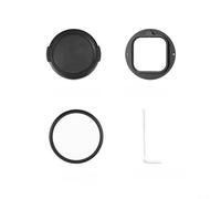 Anillo adaptador de lente de cámara para Insta360 AcePro2, rosca de 52 mm para filtros UV CPL ND, construcción de aleación de aluminio ligera con tornillo de bloqueo para mayor estabilidad
