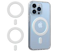 Anillo adaptador magnético 2 unidades, adhesivo magnético universal compatible con accesorios Magsafe y carga inalámbrica para iPhone 131211 Mini Pro Max, Galaxy S22S21 Fe Ultra, Pixel 6 y funda