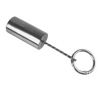 Anillo agitador subacuático de acero inoxidable para buceadores que necesitan comunicación no verbal fiable en condiciones de baja visibilidad (plateado)