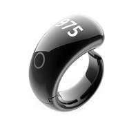 Anillo ajustable inteligente para conteo Zikr con pantalla en tiempo real y gestión de datos integrada por aplicaciones (negro)