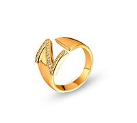 Anillo ajustable para mujeres, en creative inicial z circonia moda punk ajustable nudillo abierto anillo anillo de la cola del dedo del dedo del pie joyería para mujeres del regalo de la boda del