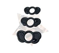 Anillo Amplia gama de aplicaciones NEGRO Inicio Silicona Simple de usar 3PCS Diseño cómodo Mejorar el estado de ánimo Kit de accesorios deportivos para