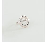 Anillo Ancho Ines - Plata - Plata de ley 925/1000 con baño de rodio - Talla : 54 - Agatha Paris