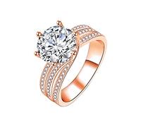 Anillo ancho para mujer de plata Moissanite Anillos de compromiso en forma de anillo para mujer, Moissanite Twisted Anillos de Compromiso Aniversario de Boda Anillos de Promesa para novia, talla única