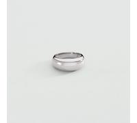 Anillo Ancho Rue De Seine - Plata - Plata de ley 925/1000 con baño de rodio - Talla : 52 - Agatha Paris