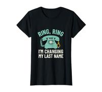 Anillo Anillo I'm Changing My Last Name Bridal Graphic Camiseta