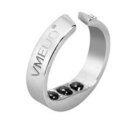 Anillo Antirronquidos de 3 Tamaños Anillo Magnético de Terapia de Acero Inoxidable para el Cuidado de la Salud Magnético Acupresión de Acero de Titanio de Acupresión Herramienta de Buena Noche(L)