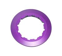 Anillo Bloqueo Cassette Aleación De Aluminio 7075, 11 Dientes, Cubierta Anillo Bloqueo Cassette, Tornillo Fijación Rueda Libre para Bicicleta Montaña(Purple)