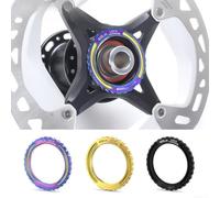 Anillo Bloqueo para rueda CP M34x0.75 para Oro Negro Color Anillo | Aleación ligera, para resistencia , durabilidad ciclismo, acabado para colorido, oro o negro(Black)