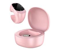 Anillo Bluetooth para teléfono con Control Remoto: Controlador para Selfies de Doble Modo y Pasador de páginas automático con Soporte Oculto (Rosa)