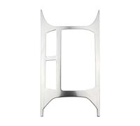 Anillo Botón Decontrol Aire Automóvil Embellecedor De Marco Para Panel Taza Agua Consola Central Coche Pegatina Accesorios Para T ROC Para TROC 2018 2019 2020 2021 2022(Silver-stainless)