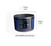 Anillo Calefactor, Adecuado, Compatible Con Siemens, Compatible Con Bosch, Bomba De Ciclo De Calentamiento For Lavavajillas, Anillo Calefactor De Bomba De Agua (1 Pieza)(B)