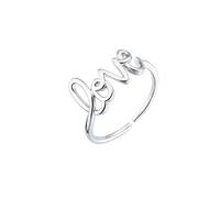 Anillo, Carta de Amor Mujer Simple Lindo Anillo de Amor Jewelr(3)