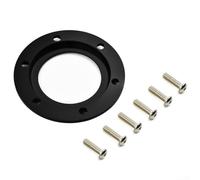 Anillo Central Aluminio 6061 Pulido Para Racing Anillo Central | Compatibilidad total para momo NRG, 6 tornillos, acabado negro mate, instalación rápida