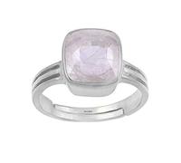 Anillo chapado en plata de 7,00 ratti / 6,00 quilates, piedra de zafiro blanco natural, certificado Safed Pukhraj Panchdhatu, anillo chapado en plata, piedra natal preciosa suelta Aa calidad para