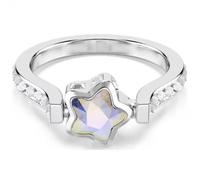 Anillo Chroma, Tallas mixtas, Estrella, Blanco, Acabado en rodio