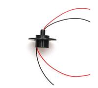 Anillo colector 1 unidad de canal anillo colector eléctrico 22 mm y 5 A/10 A/15 A/30 A, adaptador conector electrónico junta rotativa 2/3/4/5/6/8/12 vías(Dia 22mm 2ch 5A)
