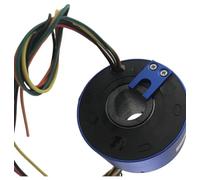 Anillo colector de eje hueco, diámetro de orificio de 25,4 mm, 6/12/18 canales, 10 A, SRT025, anillo colector de 86 mm de diámetro for rotores(12channels)