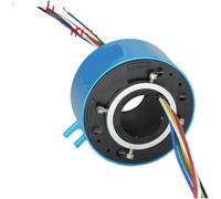 Anillo colector de orificio pasante de 4 circuitos, 20 A, 30 mm de diámetro. Anillo colector conductor de eje hueco for motores y rotores