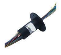 Anillo colector microeléctrico de pequeña potencia, junta rotatoria de circuito, 24 vías, 2 A, 15,5 mm de diámetro exterior, WX15-24PS, anillo colector conductor de 24 vías