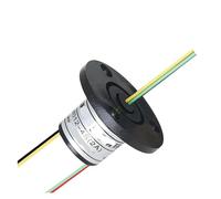 Anillo Colector Rotación 360 Grados Visual Accesorios Carrete Pesca | Anillo Colector 12.5mm 4 Hilos 2A 360 Rotación Bajo Par Consumo Señal Video Carrete Escena Drone(Plastic house)