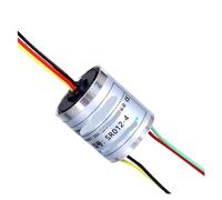 Anillo Colector Rotación 360 Grados Visual Accesorios Carrete Pesca | Anillo Colector 12.5mm 4 Hilos 2A 360 Rotación Bajo Par Consumo Señal Video Carrete Escena Drone(Aluminum house)