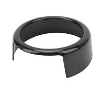 Anillo con Logotipo del Emblema de la Parrilla Delantera, Cubierta de la Insignia del Coche ABS Negro Brillante, Pegatinas Decorativas Exteriores de Repuesto para 2017 2020