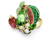 Swarovski Anillo Idyllia, multicolor, chapado en oro