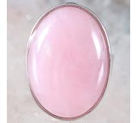 Anillo Con Piedra Preciosaanillo De Cristal Ajustable Anillo Pesonalizado Grande Ovalado Rosa Cristal Ajustable Anillo Abierto Anillo De La Eternidad Anillo De Piedras Preciosas De Energía Encanto