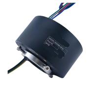 Anillo conductor de 6 hilos GK2586-6P10, conector eléctrico de orificio pasante hueco con anillo colector giratorio de 360 grados