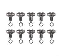 Anillo conector de pesca para técnicas de precisión y finura, 3 opciones de tamaño, incluyendo 0 5 g/1 2 g/2 5 g para un rendimiento óptimo (M -10 piezas)
