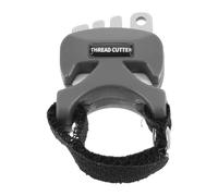 Anillo Cortador de Hilo de Precisión para Pesca con Cuchilla Cerámica | Diseño de Anillo para Dedo, Banda Adhesiva Ajustable, Pequeño Orificio para Anzuelos, Uso en Orilla