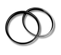 Anillo Cubierta Interior Exterior Salida Ventilación Aire Acondicionado | accesorios interior coche Para Toyota GR86 2021-2024(2 Black outer)