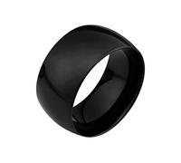 Anillo de acero de titanio liso único con personalidad minimalista de hip hop, joyería para hombres